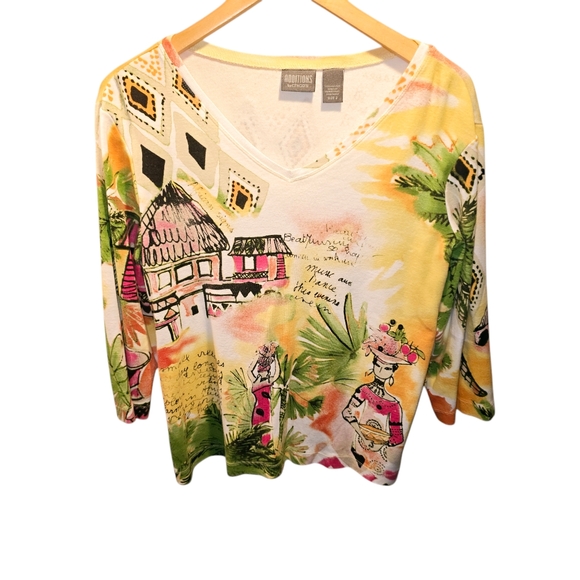 Chico's additions sz. Large novelty tshirt - Picture 2 of 5